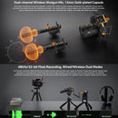 Microfone shotgun sem fio Comica VM40 2.4G supercardióide de dois canais para câmera/smartphone/PC e transmissões ao vivo no YouTube.