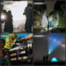 Lanterna tática recarregável Wurkkos TD01C 21700 LED USB-C 1800lm, alcance de 1000 m, IPX8, à prova d'água, com interruptor traseiro