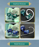 Fones de ouvido Kinera Celest Wyvern pretos com cabo e microfone, envio de IEMs brasileiros, fones de ouvido com fio Hi-Fi para jogos, para presente