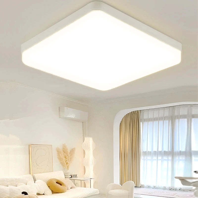 Luminária de teto LED 110V 220V à prova d'água, moderna, 20W/30W/40W/50W para sala de estar, quarto, banheiro e cozinha