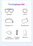 Óculos de Sol Inteligentes KUMI Meta V1, Polarizado com Bluetooth, à Prova D'água IPX4, Fones de Ouvido Abertos, Assistente de Voz com IA