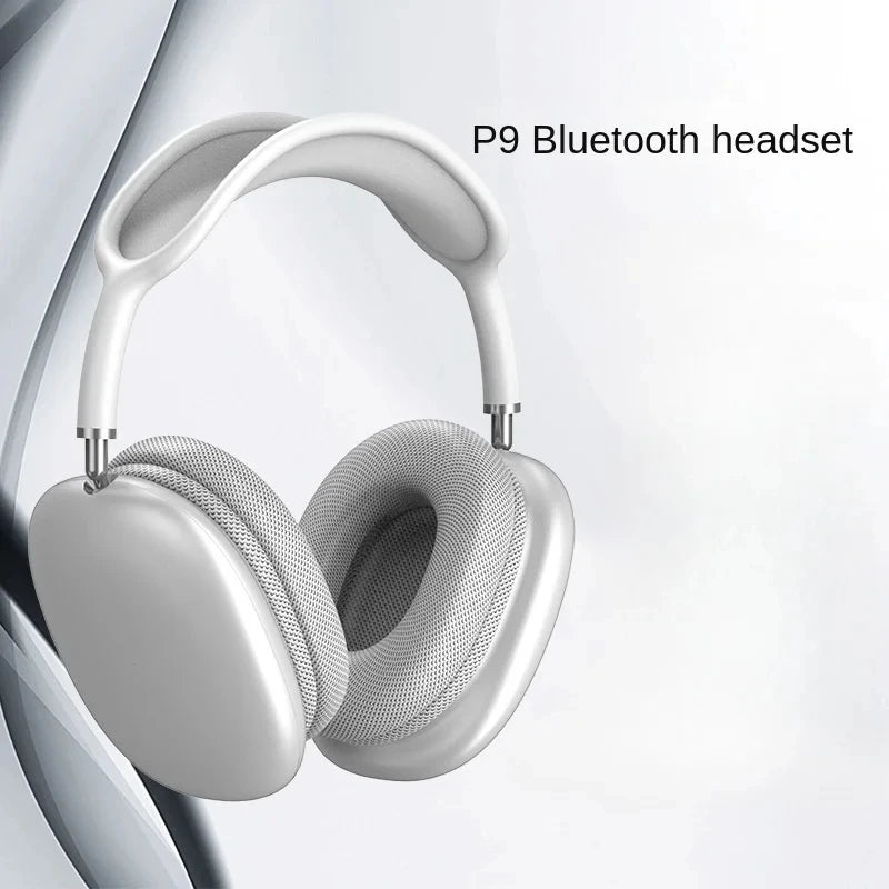 Fones de ouvido Bluetooth, head mounted gaming estéreo sem fio com microfone