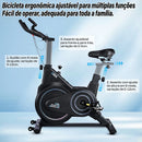 Bicicleta ergométrica ZRSE Dynamic com Bluetooth, silenciosa, para uso doméstico, ideal para exercícios de ginástica e perda de peso. Suporta até 150 kg.