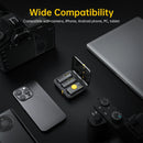 7RYMS iRay DW10 Mini Microfone sem fio multifuncional para câmera, smartphone, computador, vlog, transmissão ao vivo, entrevista