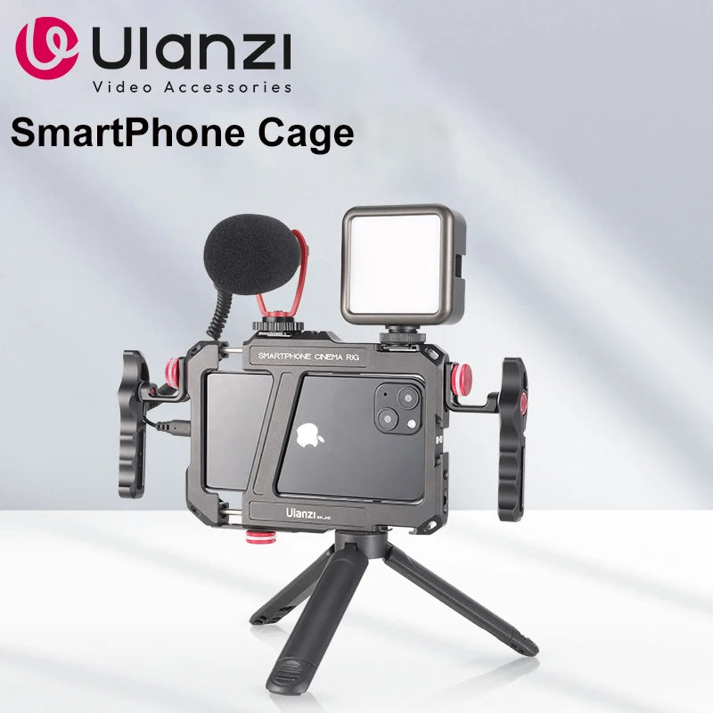 Capa protetora universal para smartphone Ulanzi Lino com alça lateral para iPhone 16, 15, 14, 13, 12 Pro Max, Samsung, Xiaomi e OPPO