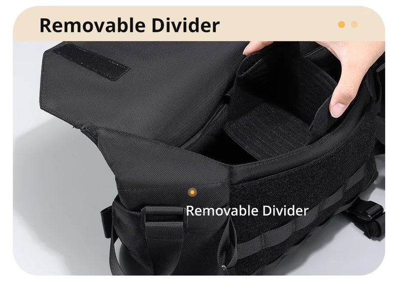 Bolsa tiracolo Ulanzi BC08 com capacidade de 9L, à prova de respingos, universal, para fotografia, bolsa transversal para câmera DSLR, organizador de viagens ao ar livre