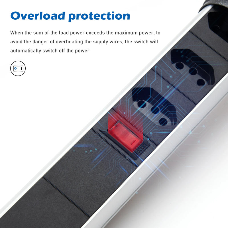 Filtro de Linha extensão com Tomada, universal, USB e Tipo C