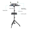 Tripé para projetor de 90/125/145 cm, tripé ajustável para laptop, altura de 18 a 40 polegadas, mesa de pé, suporte para microfone de computador ao ar livre