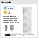 Colchão inflável Naturehike R 5.8 para áreas externas, barraca dobrável portátil, almofada única, ultraleve, para caminhadas, viagem e acampamento