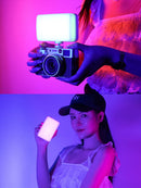Luz de vídeo Ulanzi VL120 RGB branca de cor total, 2500K-9000K, LED para fotografia, luz de preenchimento para câmera, luz para vlog ao vivo, luz de preenchimento ajustável.