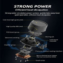 Ventilador e radiador PWM de refrigeração líquida Wovibo 120mm para processador com 4 pinos RGB compatível com Intel 115x 1200 1700 2011 X79 X99 AM3 AM4