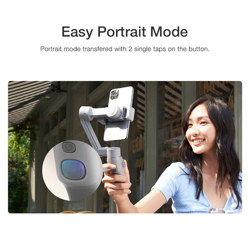 ZHIYUN SMOOTH Q3 Smartphones Gimbal 3-Axis Telefone Flexível Estabilizador Portátil com Luz de Preenchimento para Huawei iPhone Xiaomi Samsung