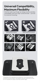 Câmera fotográfica com flash Ulanzi SL01 com transmissão sem fio GN8 6500K para flashes Canon Nikon Sony Fuji Olympus V1 Pro Speedlight