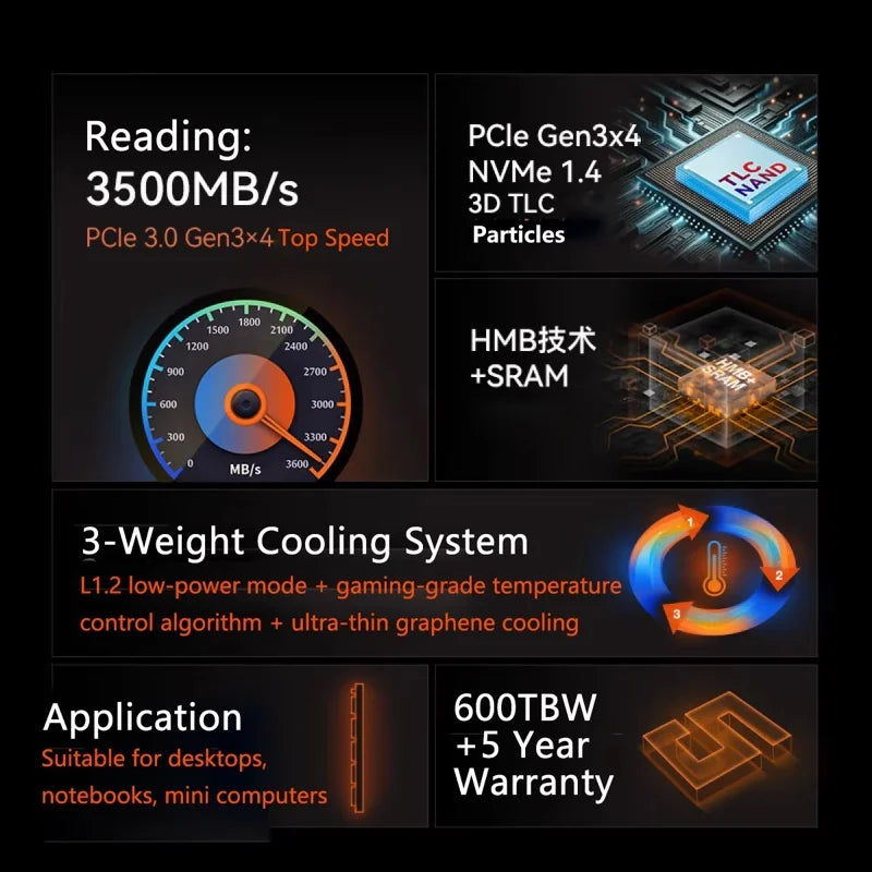 KOOTION X15 M.2 SSD 256 GB 512 GB 1 TB SSD Unidade de estado sólido M2 SSD M.2 NVMe PCIe Disco rígido interno para laptop Desktop MSI Dell HP