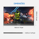 Monitor Gamer ARZOPA de 16,1 polegadas, 100% sRGB, 144Hz, Portátil, para Laptop, com Porta USB-C e Mini HDMI, Compatível com PS4/5, Steam Deck, Switch, PC e Mac.