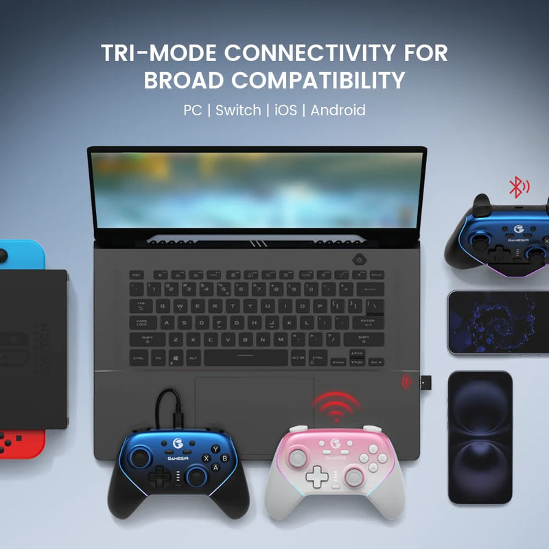 Controle sem fio GameSir Super Nova Switch com estação de carregamento, joystick com efeito Hall para PC, Nintendo Switch 2 e telefone Android