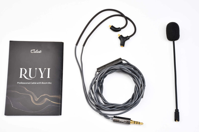 Fones de ouvido Kinera Celest Wyvern pretos com cabo e microfone, envio de IEMs brasileiros, fones de ouvido com fio Hi-Fi para jogos, para presente