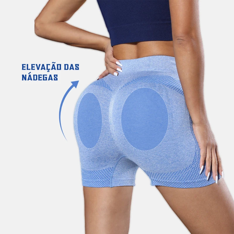 2 peças, shorts esportivos femininos, shorts de ginástica, calças de ioga femininas com controle de barriga e bumbum
