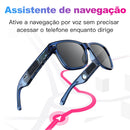 Óculos de Sol Inteligentes KUMI Meta V1, Polarizado com Bluetooth, à Prova D'água IPX4, Fones de Ouvido Abertos, Assistente de Voz com IA
