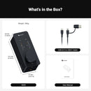 Fosi Audio SK02 Amplificador de Fone de Ouvido USB Hi-Fi Mini DAC USB para Fones de Ouvido Balanceados de 3,5 mm e 4,4 mm com Suporte a DSD