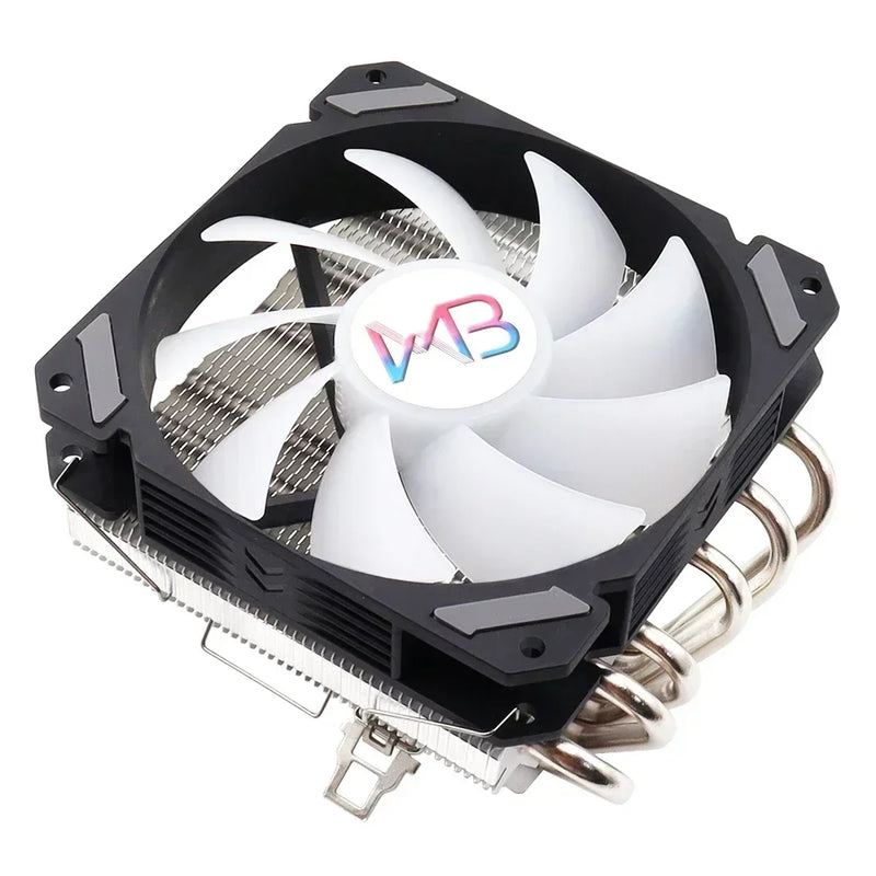 Cooler Fan Radiador Resfriamento Wovibo com 6 Heatpipes 120mm CPU Ultra Slim PWM 4 pinos LGA 115X 1200 1700 2011 X79 X99 AM4 AM5