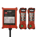 Controle remoto industrial HENJEL H106 com 6 botões para guincho hidráulico, à prova d'água.