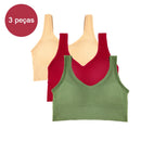 Sutiã esportivo feminino de 3 peças, roupa íntima para academia, roupa íntima feminina, sutiã respirável sem costura