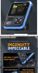 Osciloscópio FNIRSI-1014D 1013D TC3 3 em 1, gerador de sinal de entrada de canal duplo, 100 MHz * 2, largura de banda analógica, taxa de amostragem de 1 GSA/s