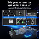 2 Channels Professional Portable Audio Interface Sound Card Console Mini USB MIXER for Guitar Recording Studio Singing TEYUN Q12