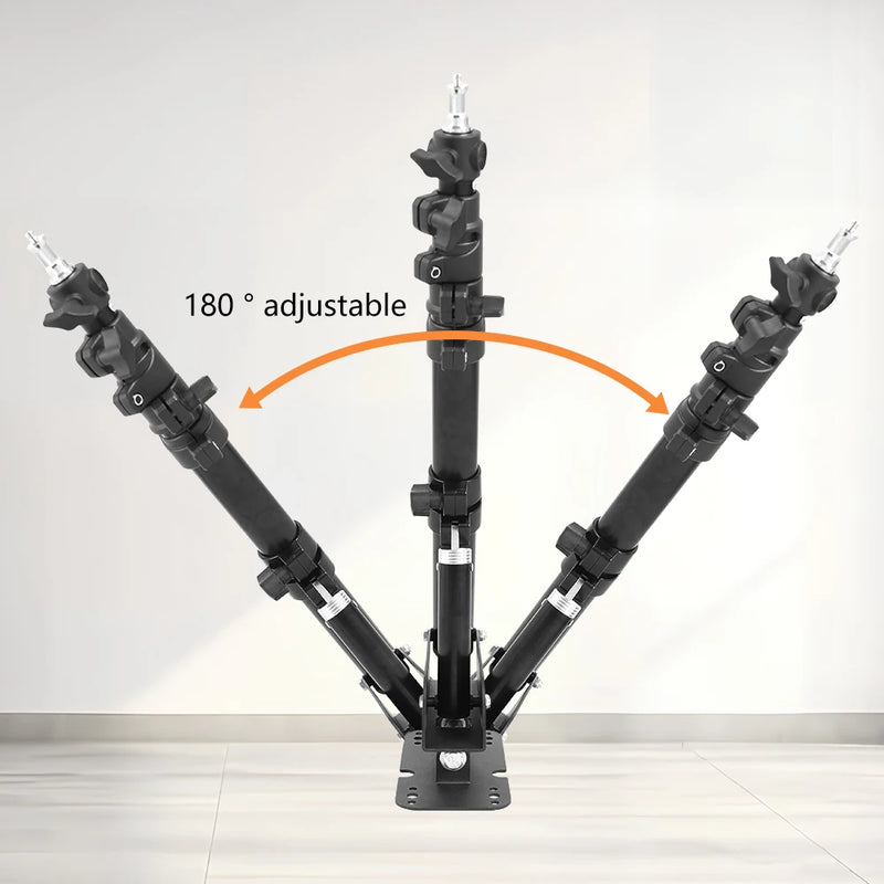 Braço de lança SH Heavy Wall Mount para estúdio fotográfico, luzes estroboscópicas de vídeo, comprimento máximo de 100 cm, rotação horizontal e vertical