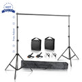 SH Fotografia Fundo Suporte de Fundo Kit de Suporte de Tela de Quadro com Estojo de Transporte para Estúdio de Fotografia e Vídeo de Musselina