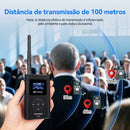 Sistema de áudio sem fio Retekess para guias turísticos: Transmissor FM FT11, Receptor de rádio FM PR13, Ideal para guias turísticos, conferências, igrejas e treinamento para Hajj.