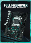 Placa-mãe MACHINIST X99 B9 LGA 2011-3 com slot M.2, suporte para chip X99 C612, memória DDR4, SATA 3.0, USB 3.0 e PCIe 16X.