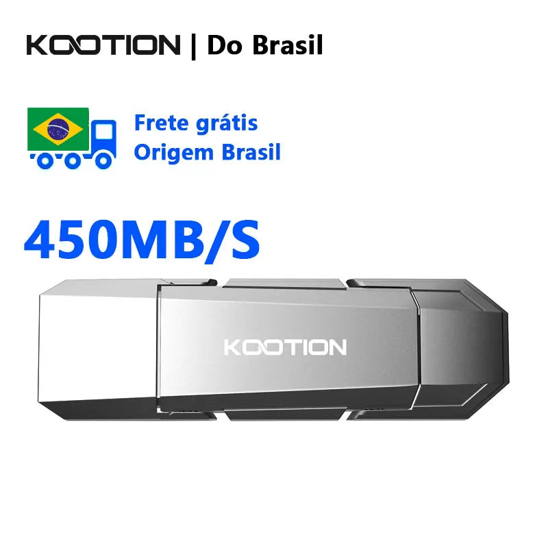 Pen drive USB 3.2 de estado sólido KOOTION U54 450 MB/s de alta velocidade 512 GB 256 GB 128 GB USB tipo C Flash Drive OTG Memory Stick