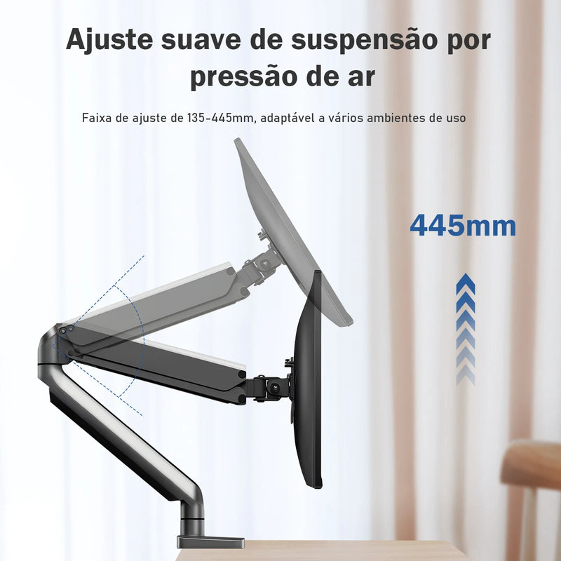 SUPORTE DE MONITOR DE MESA ARTICULADO COM MOLA A GÁS WK-MSP1