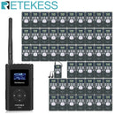 Sistema de áudio sem fio Retekess para guias turísticos: Transmissor FM FT11, Receptor de rádio FM PR13, Ideal para guias turísticos, conferências, igrejas e treinamento para Hajj.