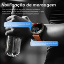 Relógio inteligente com papel de parede personalizado, alertas de chamadas/mensagens, chamadas sem fio, relógio esportivo