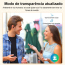 Fones de ouvido sem fio QCY HT07 ANC com cancelamento de ruído de 40 dB TWS, 6 microfones, chamada AI HD, Bluetooth 5.2, reprodução de 32 horas