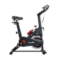 Bicicleta ergométrica ZRSE para uso doméstico, ideal para exercícios cardiovasculares em ambientes internos, com suporte para iPad e monitor LCD. Transmissão silenciosa por correia.