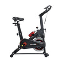 Bicicleta ergométrica ZRSE para uso doméstico, ideal para exercícios cardiovasculares em ambientes internos, com suporte para iPad e monitor LCD. Transmissão silenciosa por correia.
