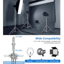 Tripé de pressão de ar de 280 cm com rolamento de 10 kg para câmera, suporte de luz de aço inoxidável para luz de anel ao vivo no YouTube e fotografia suave