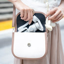 Kit estabilizador gimbal FeiyuTech VB4 para smartphone com rastreamento por IA e luz de preenchimento integrada, haste de extensão de 216 mm, para iPhone/Android.