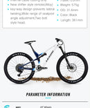 Quadro de carbono LEXON FLYER XC 29er 2215g Suspensão total Curso de 120mm Trava remota Boost Suporte para canote retrátil 15 17 19 21 polegadas