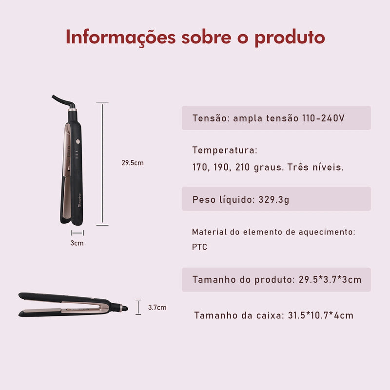 Chapinha Alisadora de Cabelo Profissional