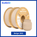 Filamento PLA fosco ELEGOO 1 kg, filamento FDM para impressora 3D de 1,75 mm, precisão dimensional de +/- 0,02 mm, bobina de papelão de 1 kg (2,2 lbs)