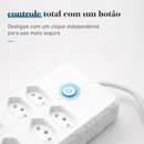 Extensão elétrica de 5 metros, extensão elétrica, filtro de linha brasileiro, tomada USB, régua de tomadas, extensão de tomada, tomada USB longa