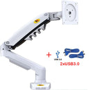 Suporte de monitor LCD LED de mesa de 17 a 30 polegadas com mola a gás F80 Braço ergonômico Suporte de gás Flexi Mount Carga 2 a 9 kg