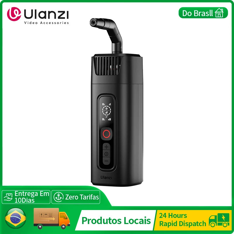 Máquina de fumaça de gelo seco portátil Ulanzi FM01 Ace Fog Machine 40W Estúdio de filmagem de vídeo curto Efeitos de palco Controle sem fio