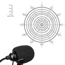 Microfone de lapela Comica XLR, omnidirecional de 3 pinos CVM-V02O para filmadoras Canon Sony Panasonic