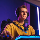 Microfone para jogos USB Comica Uni Pro com botão de cancelamento de ruído/RGB/balanço de ganho e microfone condensador para streaming de podcast